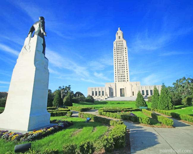 Louisiana State Capitol Painting By Numbers Kits