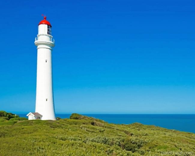 Split Point Lighthouse Painting By Numbers Kits