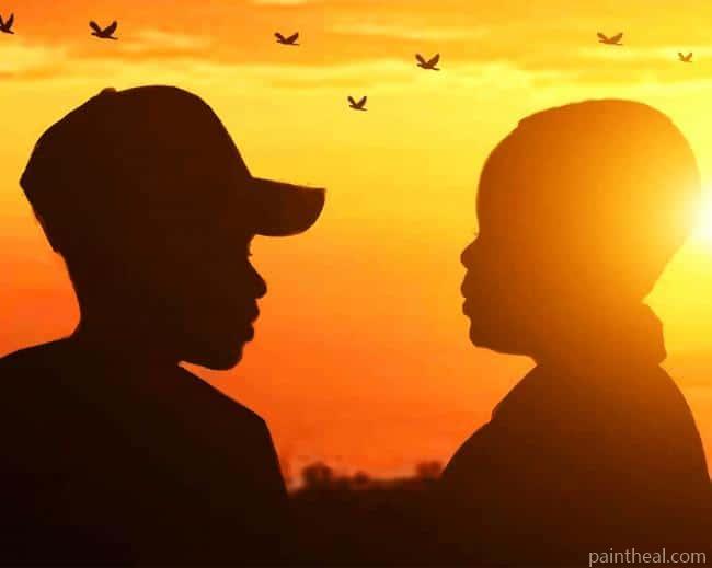 Kids Silhouette Painting By Numbers Kits