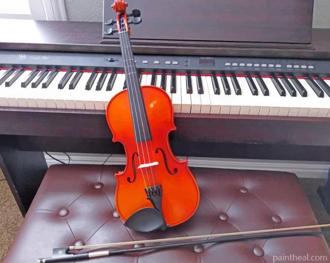 Violin With Piano Painting By Numbers Kits