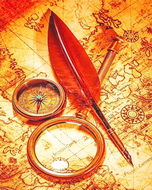 Pirate Map Painting By Numbers Kits