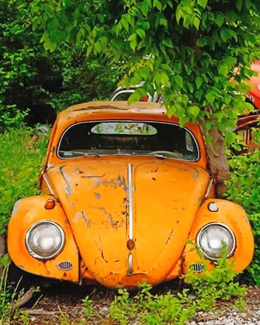 Old Abandoned Car Painting By Numbers Kits