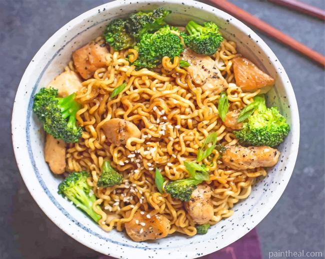 Ramen Noodles Painting By Numbers Kits