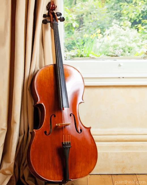 Music Instrument Violin Painting By Numbers Kits
