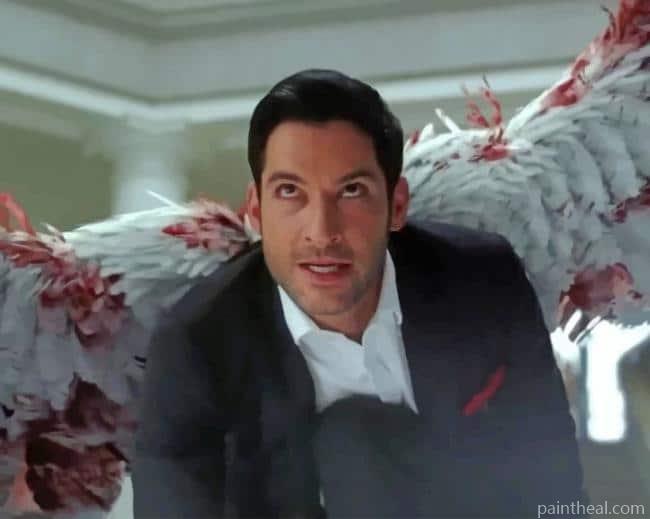 Lucifer Bleeding Wings Painting By Numbers Kits