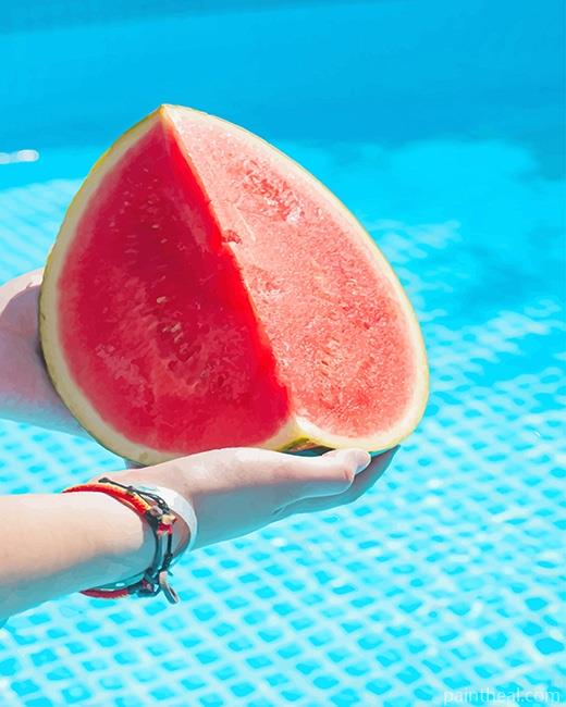 Pool Watermelon Painting By Numbers Kits