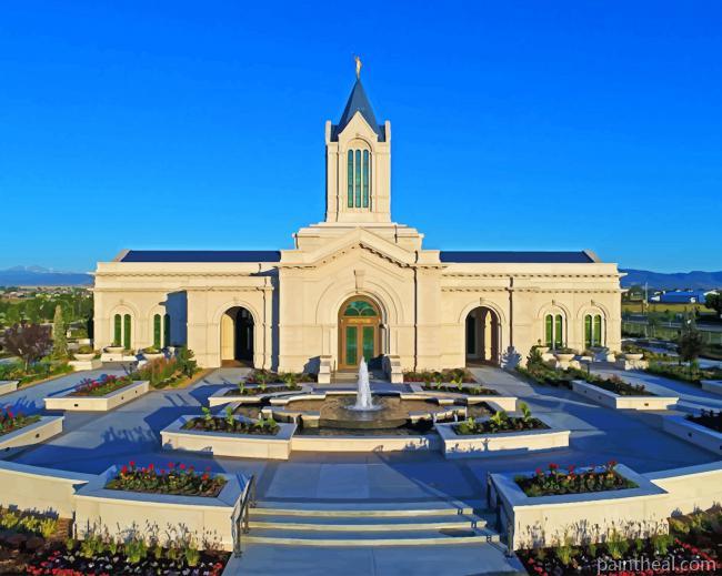 The Fort Collins Colorado Temple Painting By Numbers Kits