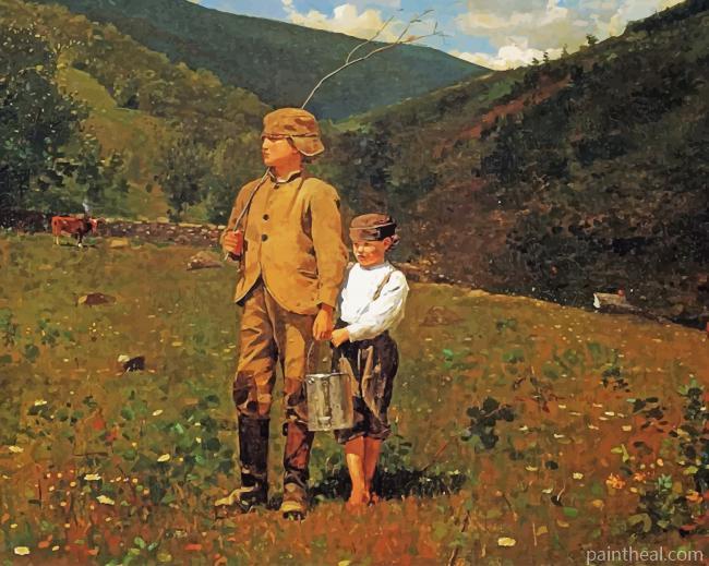Winslow Homer Crossing The Pasture Painting By Numbers Kits