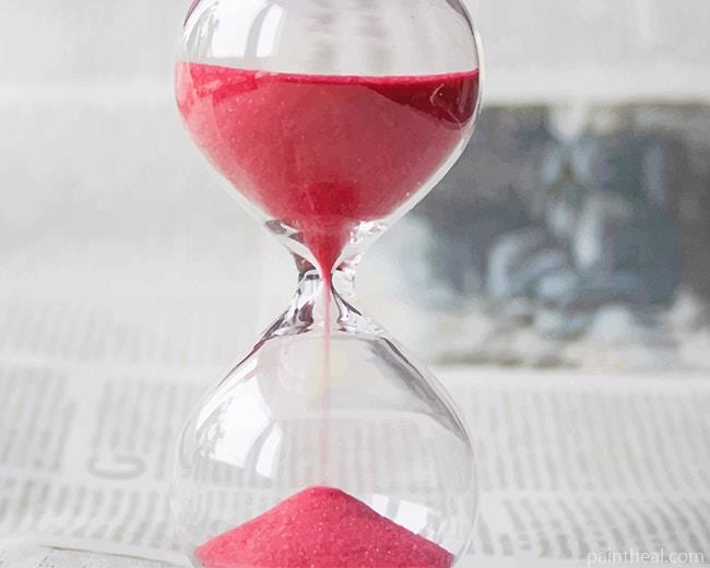 Red Sand Clock Painting By Numbers Kits