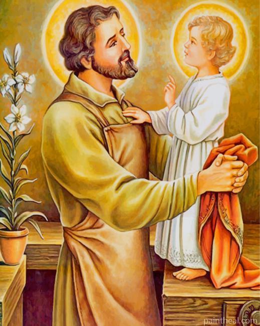 Jesus Christ Father Joseph Painting By Numbers Kits