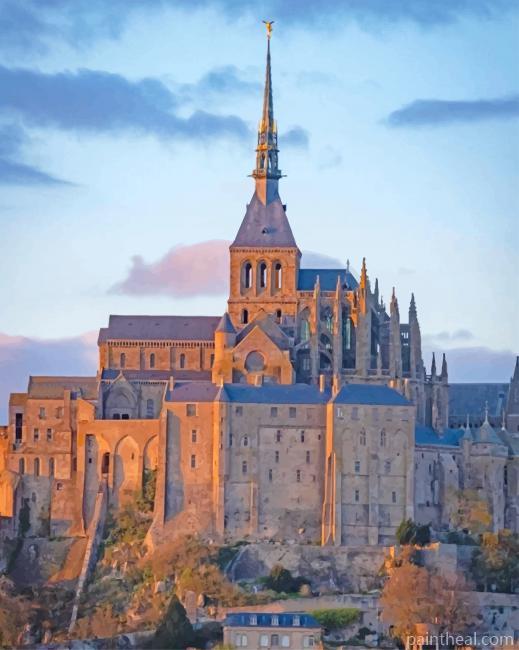 Mont Saint Michel France Painting By Numbers Kits