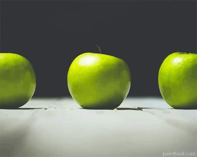 Green Apples Painting By Numbers Kits