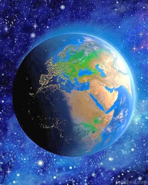Earth Painting By Numbers Kits