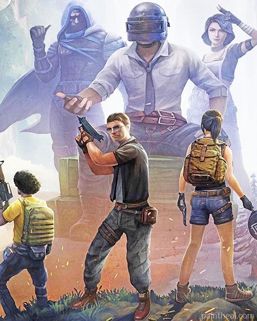 Pubg Painting By Numbers Kits