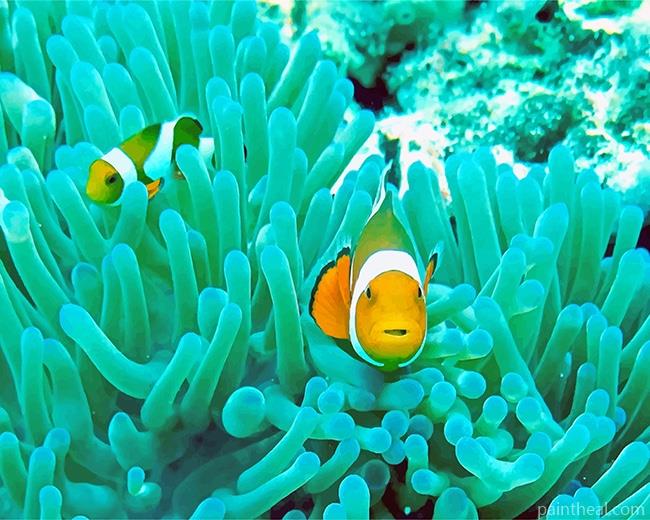 Deep Sea Yellow Fish Painting By Numbers Kits