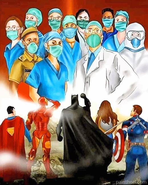 The Real Heroes Painting By Numbers Kits
