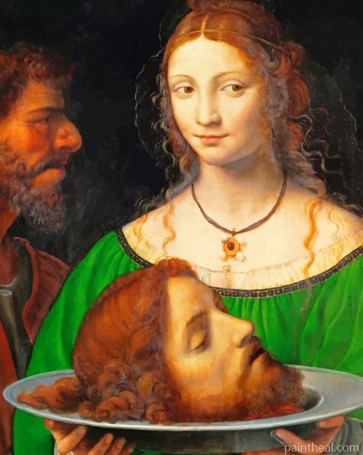 Salome With The Head Of Saint Jones Painting By Numbers Kits