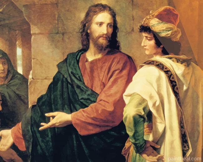 Jesus And The Rich Young Man Painting By Numbers Kits