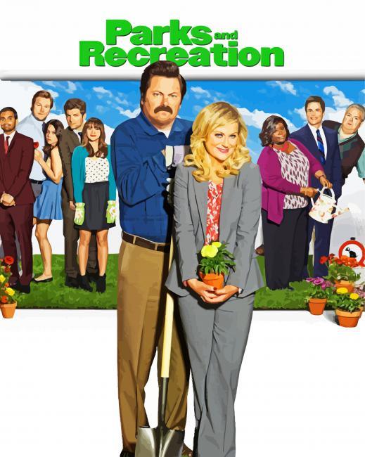 Parks And Recreation Characters Painting By Numbers Kits