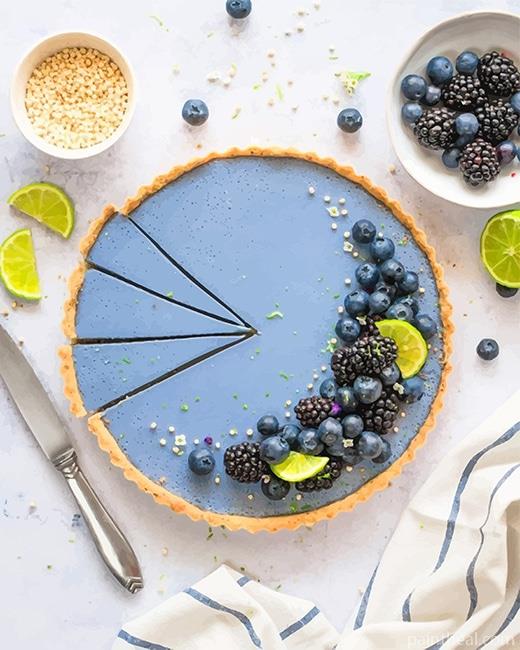 Blueberries Tart Painting By Numbers Kits