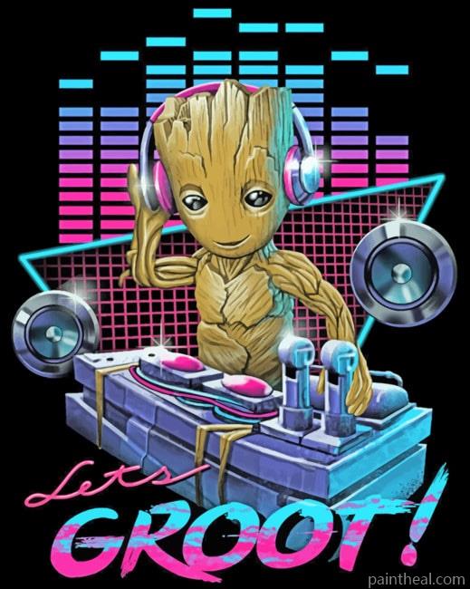 Dj Groot Painting By Numbers Kits
