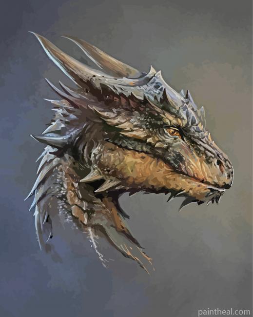 Dragonheart Head Painting By Numbers Kits