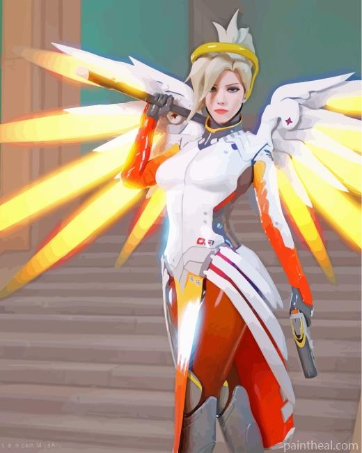 Mercy Overwatch Painting By Numbers Kits