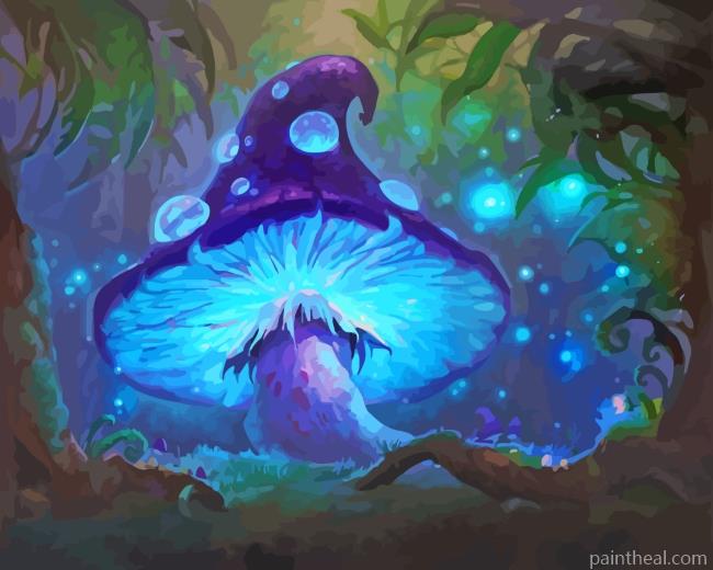 Fantasy Mushroom Painting By Numbers Kits