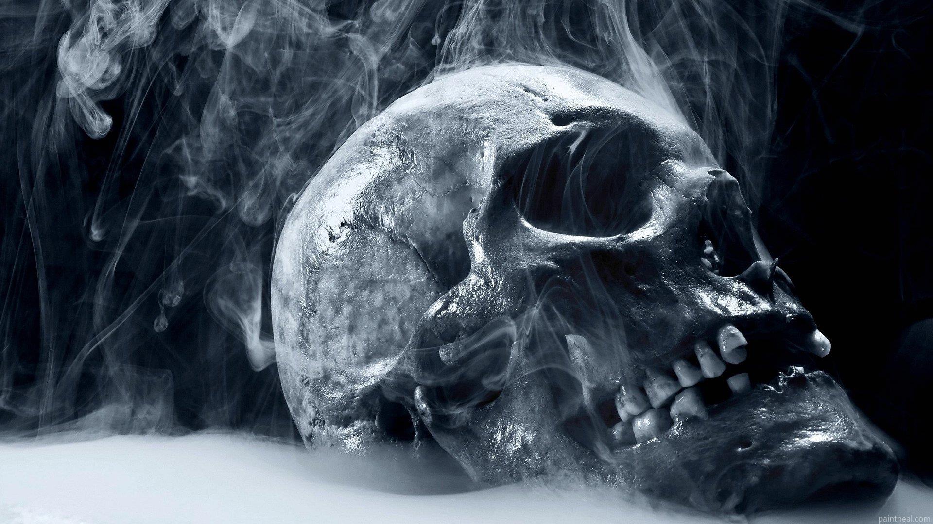 Smoke Skull Head Painting By Numbers Kits