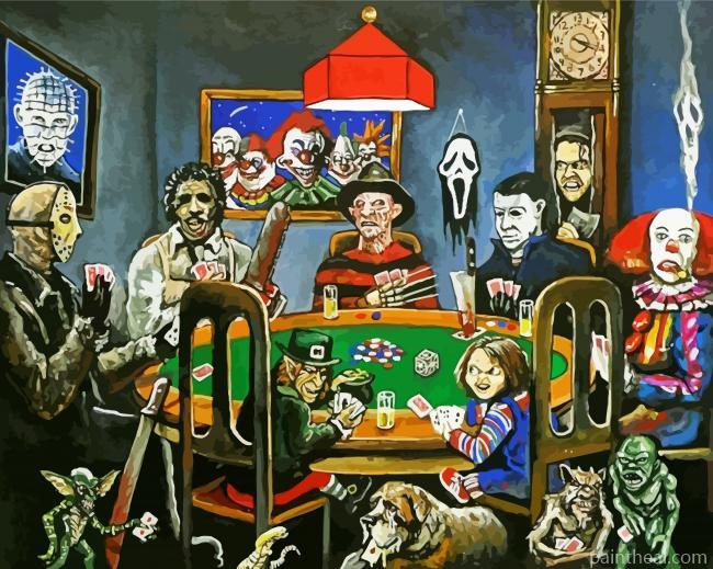Scary Movies Characters Painting By Numbers Kits
