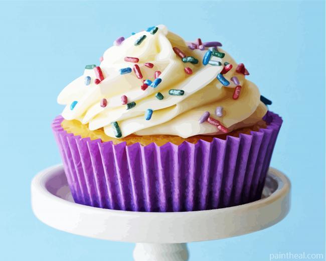Sweet Cupcake Painting By Numbers Kits