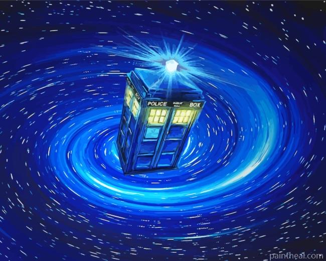 Space Tardis Art Painting By Numbers Kits
