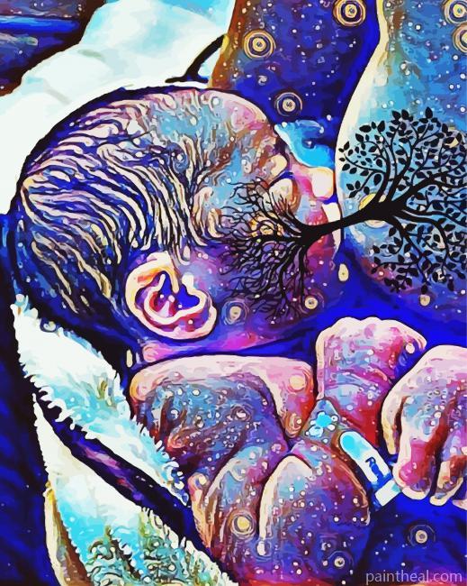 Tree of Life Breastfeeding Painting By Numbers Kits