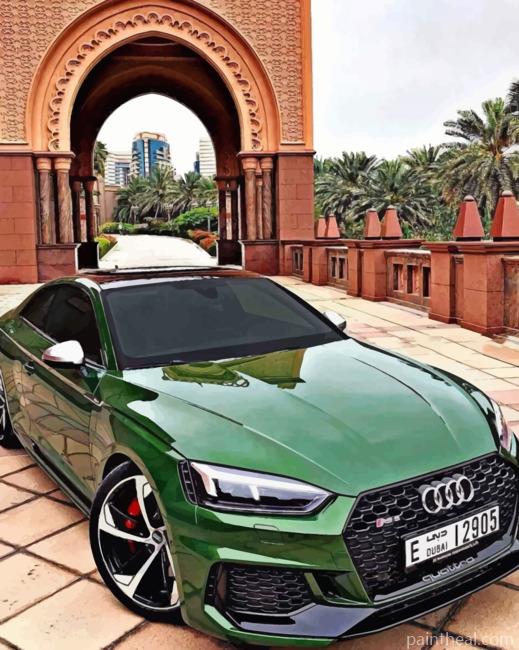 Green Audi Painting By Numbers Kits