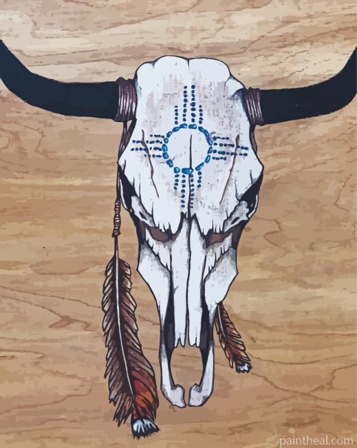 Cow Skull Painting By Numbers Kits