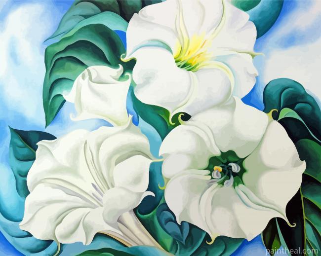 Georgia O Keeffe Jimson Weed Painting By Numbers Kits