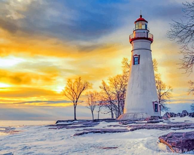 Marblehead Lighthouse Painting By Numbers Kits