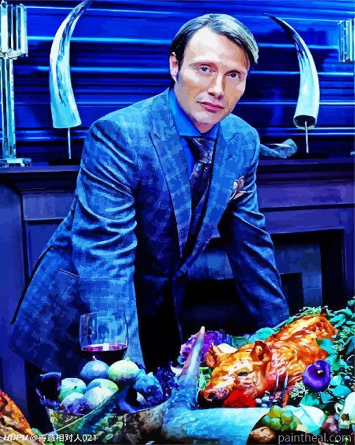 Aesthetic Hannibal Movie Character Painting By Numbers Kits