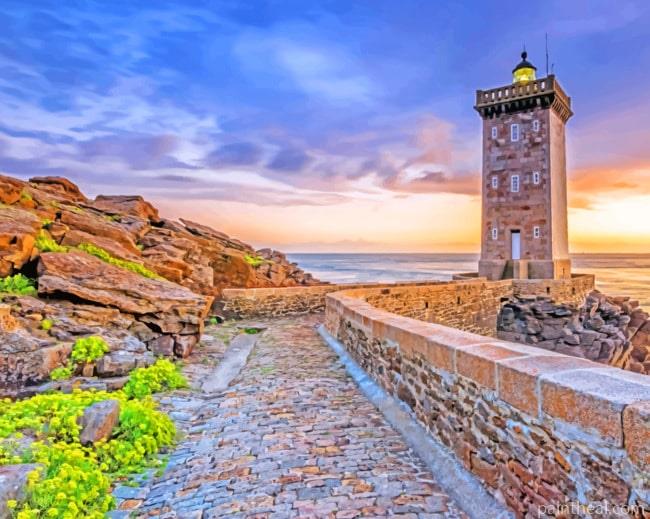 Ocean Lighthouse Painting By Numbers Kits