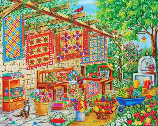 Quilts Garden Painting By Numbers Kits
