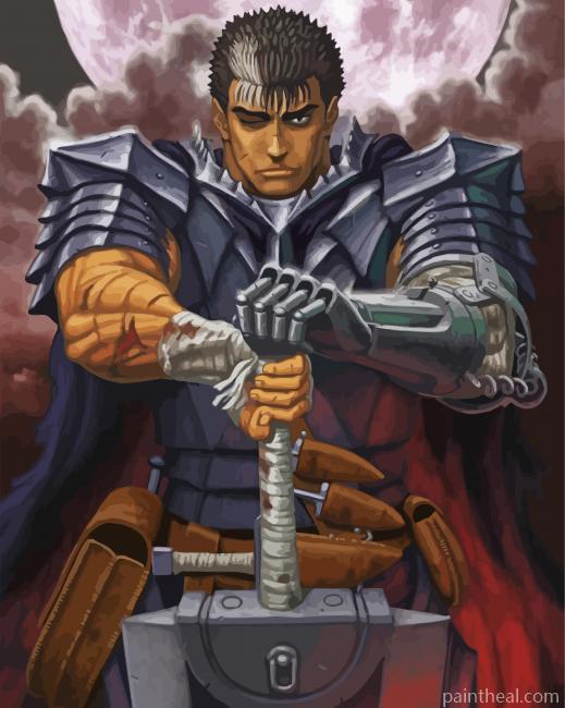Berserk Guts Painting By Numbers Kits