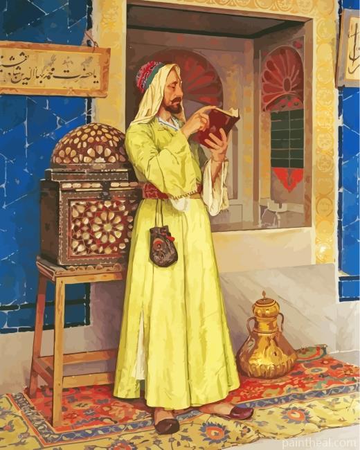 Arabian Muslim Man Painting By Numbers Kits