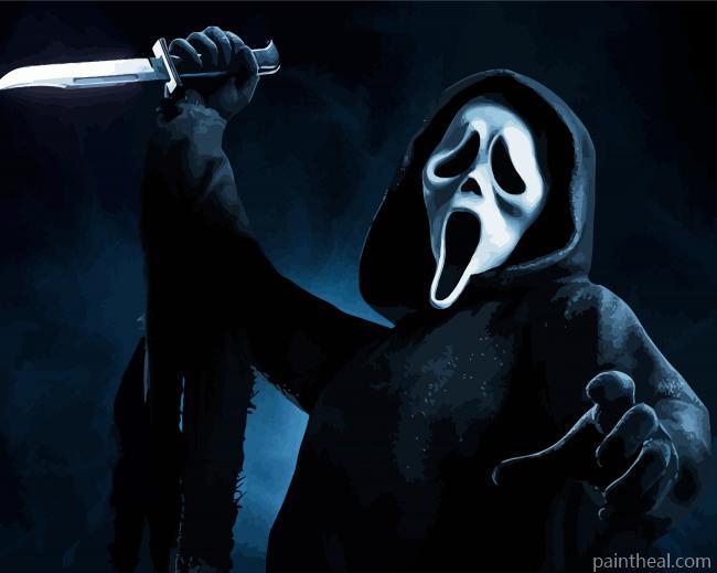 Scary Ghostface Painting By Numbers Kits