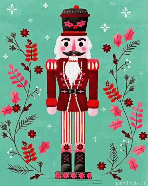 Aesthetic Nutcracker Illustration Painting By Numbers Kits
