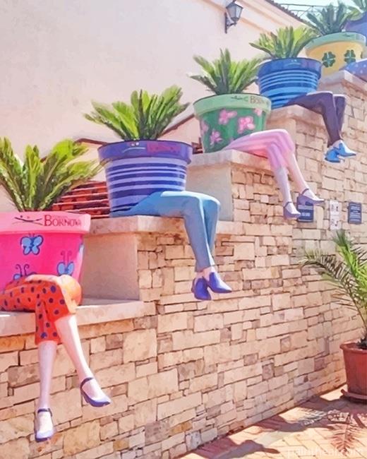 Plants Pots With Legs Painting By Numbers Kits