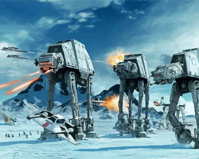 Hoth Star Wars Painting By Numbers Kits