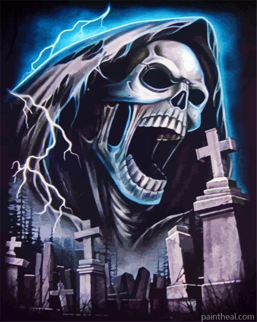 Mad Grim Reaper Painting By Numbers Kits