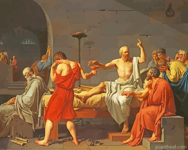 The Death Of Socrates Painting By Numbers Kits
