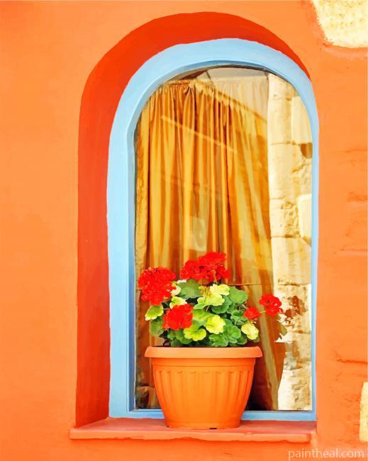 Window Plant Pot Painting By Numbers Kits