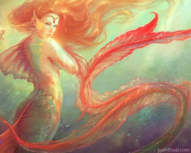 Elf Mermaid Art Painting By Numbers Kits